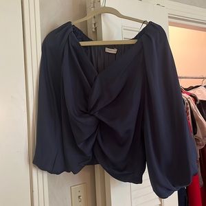 NWOT Navy MustardSeed Top